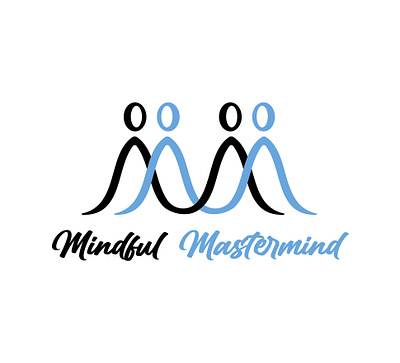 Mindful Mastermind Logo brand design logo practice shape sign symbol typography yoga