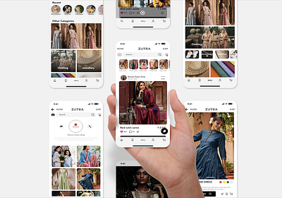 ZUTRA: Application Design application design application ui clean design design fashion application