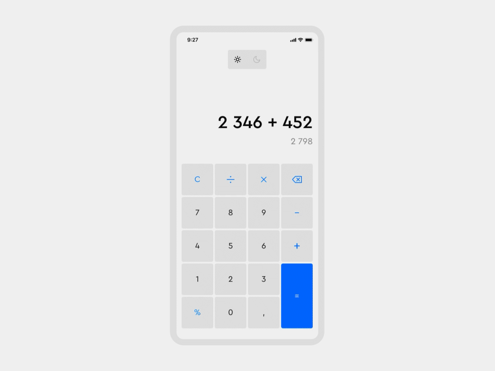 Daily UI - Calculator design animation appdesign branding daily dailyui design graphic design mobile ui uiux web