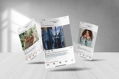 Birch Bark Weaves: Social Media Posts branding fashion social media graphic design social media post sustainable clothing