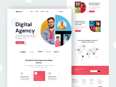 Digital Agency Landing Page bhfyp branding business digitalagency digitalmarketing digitalmarketingagency digitalmarketingstrategy digitalmarketingtips landingpage marketing marketingdigital minimal ntrepreneurship onlinemarketing socialmediamarketing startup uidesign uiux uiux design webdesign