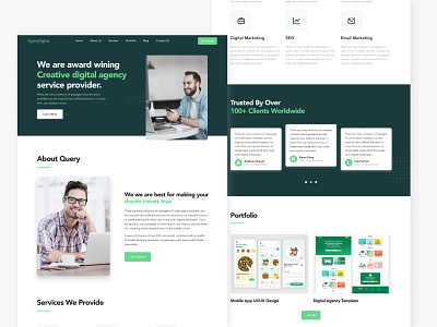 Creative Digital Agency Website Design agency creative graphic design illustration ui ux user experience user interface web design web ui website deisgn