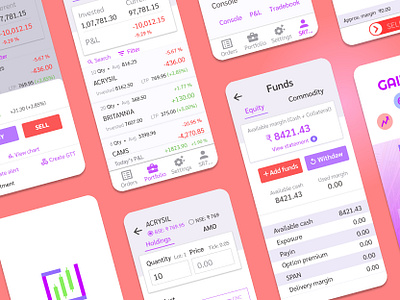 Trading app design figma mobile app trading ui ux