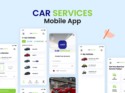 Car Services App Design mobile ui ux