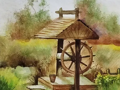 Wheel artist illustration paint painting paintings stilllife stilllifeart stilllifepainting watercolor watercolorist watercolorpainting watercolors