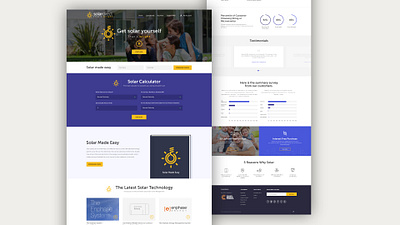 Solar Direct UX/UI Web Design branding design graphic design ui ui ux ux web design