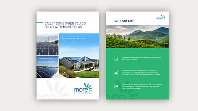 More Solar Trade Show Brochure branding brochure design graphic design