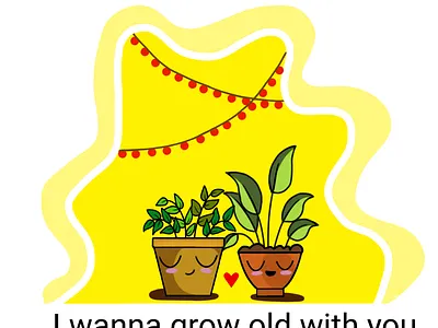 I wanna grow old with you artist branding design digital digitalart digitalartist graphicdesign graphicdesigner illustration illustrator logo painting photoshop