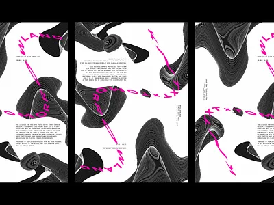 Tomorrowland × KNTXT techno poster design electronic graphic design music poster techno typography