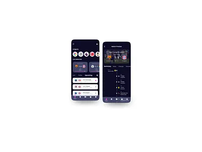 Live Score App Concept app design football ui ux