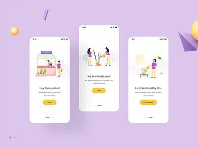 Tree Plantation App Onboarding Screens app design app illustration app story design app ux design business clean app design clean ui figma app design figma designer hire designer modern app design onboarding screens purple app stunning tree plantation app design tree plantation idea tree plantation illustration ui designer website designer