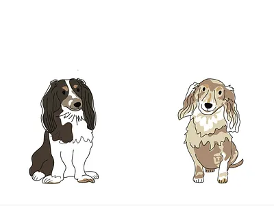 good doggos design dog doggo dogs doodle illustration nursery puppy weiner dog