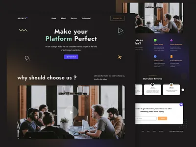 Agency - Agency design exploration agency branding design exploration landing page portofolio ui uiux