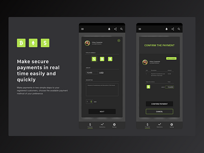 Trade Invoice UI app cryptocurrency design trade tradeapp ui ux