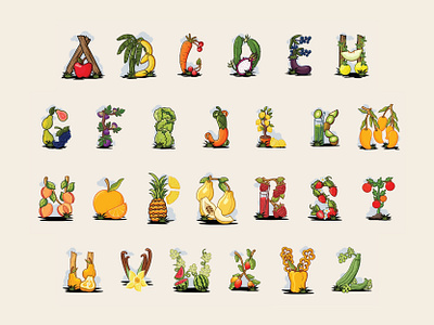 Fruits Alphabets