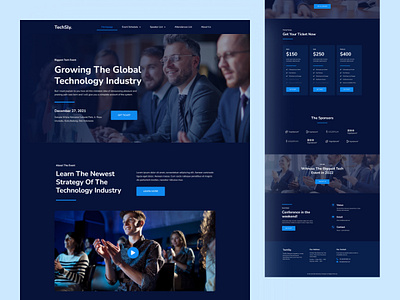 Techsly - Tech Event Conference & Expo app branding conference design event expo idea illustration inspiration interface tech ui ux