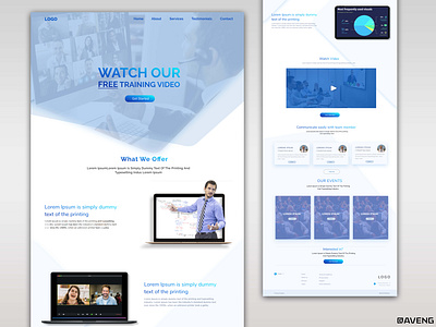 Webinar Landing page adobe adobephotoshop adobexd aveng branding design designs figma graphic design illustration landingpage logo design photoshop ui ux web webdesign webinar