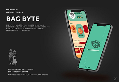 Bag Byte App branding graphic design logo ui