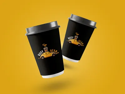 Busy Beans Logo branding design graphic design illustration logo typography