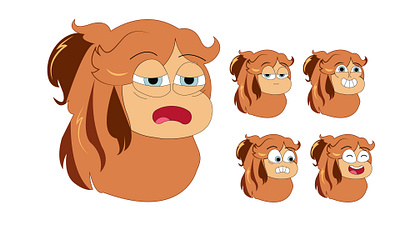 Face expressions illustration vector
