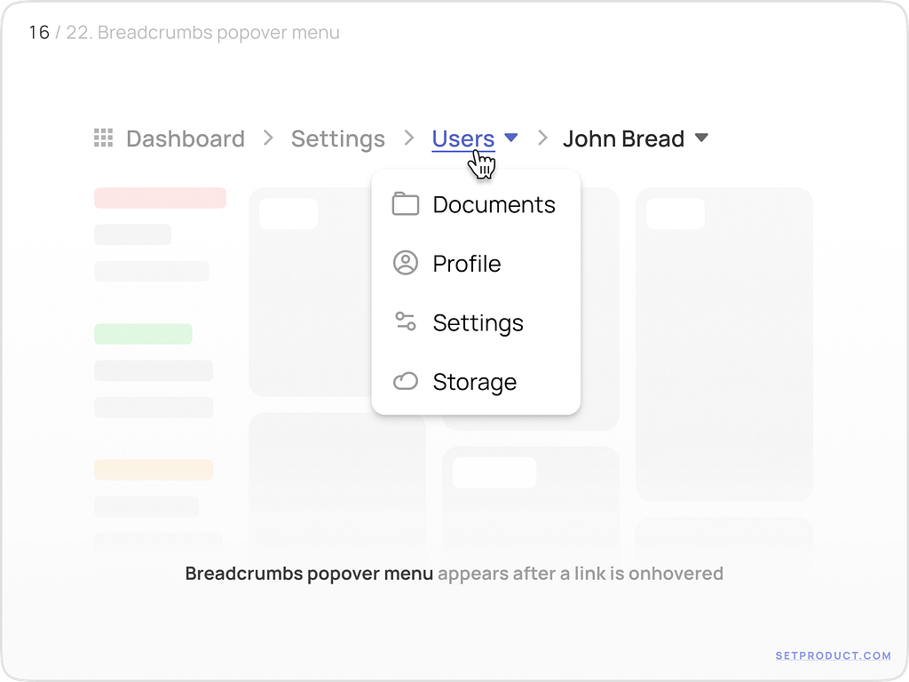 Breadcrumbs UI design guide & usability research by Roman Kamushken for ...