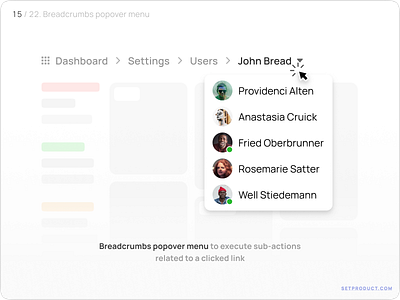 Breadcrumbs UI design guide & usability research app dashboard design figma templates ui ui kit