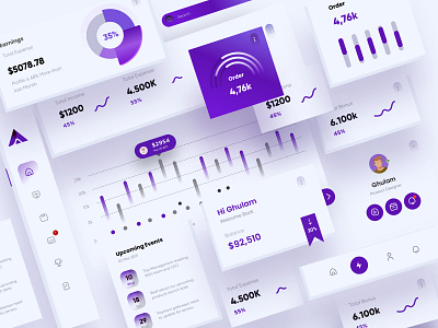 UI Components Design (Light theme) app buttons cards checkbox components dark dashboard design design system dropdown fields input input box kit menu minimal mobile navigation tabs ui