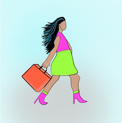 Baggage! bag baggage character design graphic design human illustration illustrations woman