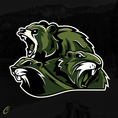 Pacific Northwest Wild animals bear mascot beaver mascot branding california bear design grizzly grizzly bear illustration illustrator logo mascot mascots otter otter mascot pacific northwest vector west coast