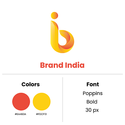 Logo for Brand India graphic design logo