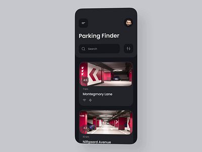 Parking Lot App android animation app app design car clean dashboard design find interface ios lot minimal mobile app mvp parking ronas it ui ux vehicle