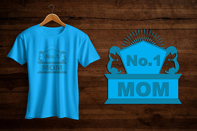 no.1 mom design, mom t-shirt design branding creative design design design house graphic design illustration logo mizan mom mom desgin mom t shirt no no 1 t shirt idea vector