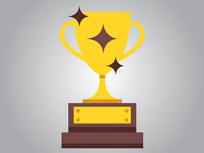 Trophy cup. Champion trophy, shiny golden cup animation art branding design graphic design illustration illustrator logo ui vector