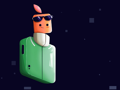 #4 | Swift character :) 2d character 2d illustration 3d apple branding character design illustration illustrator programming language swift