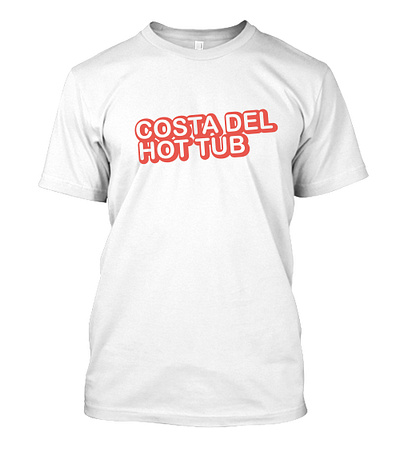 costa del hot tub t-shirt design branding creative design design graphic design illustration logo music svg svg design t shirt t shirt design t shirt design idea vector