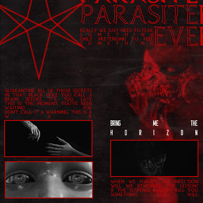 Parasite Eve - BMTH (Album Art Cover) album cover brutalism design metal rock