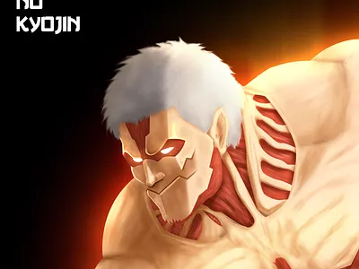 Armored Titan armor design digital art inktober