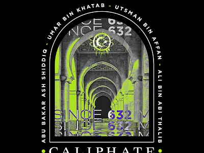 CALIPHATE apparel branding graphic design moslem shirt design
