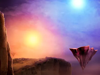 Dual Star design digital art photomanipulation