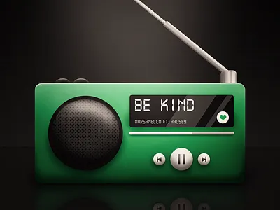 Spotify Radio design digital art inktober radio