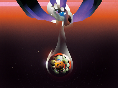 Sore eyes. All eyes. No eyes. No prize. absurd absurdism egg eye galaxy illustration illustrator photoshop sore eyes space surealism vector wacom