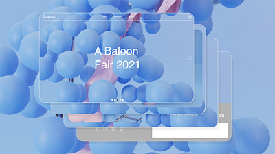 Lagoon : Festival balloon - Simple Web Design 3d art branding bssines design festival graphic design icon simple page ui ux web design website