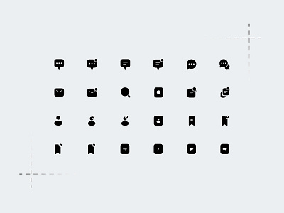 Conversation App Icons app icons branding chat icons icons illustration inspiration minimal ui ui design vector