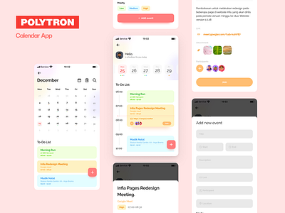 Mobile Calendar App app branding calendar calendar app calendar ui design graphic design ui ui design ux ux design