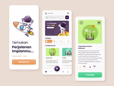 User Interface - Home Travel Apps app appdesign apps design figma illustration javancoid mobile application mobiledesign travelapp typography ui uidesigner uiuxdesigner user experience user interface ux uxdesigner