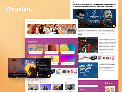 News and Live Streaming Media Website branding graphic design news desktop news ui design news website ui website