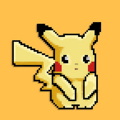 Pikachu Pixel Art 2d art cartoon collectible collection design graphic design illustration logo metamask nft nftartist nftcollectible nfts opensea pikachu pixel pixelart pixelstyle profilepicture