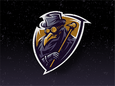 Plague Doctor Mascot cartoon character doctor mascot esport logo illustration logo mascot medieval plague doctor sport vector