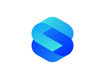 Letter S Exploration app branding colors connection exploration folding for sale geometric hexagon identity letter s logo mark s sale simple speed symbol tech