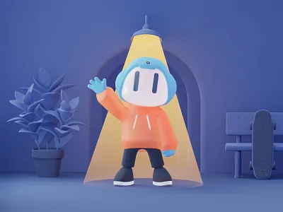 3d character 2 3d 3d art 3d character android anorak app blender c4d character colorful icon illustration mascot modern robot photoshop render robot ui ux web